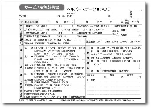 サービス実施報告書